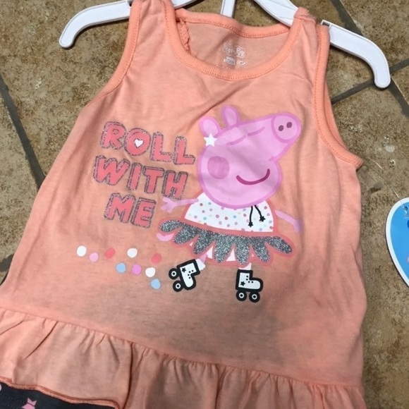 NWT Peppa Pig Tank Top Shorts Set - Picture 3 of 3